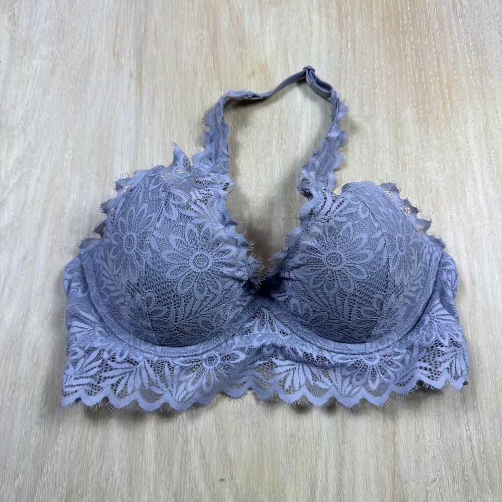 PINK Victoria's Secret Lace Bralette Lightly Lined Stretch Everyday Bra Small